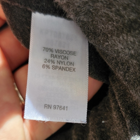 J. Jill Gray Ponte Knit Leggings Size Large Stretch Viscose - Picture 6 of 6